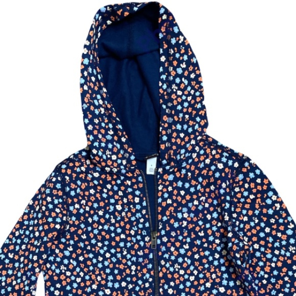 Tea Collection Blue and Peach Floral Sweatshirt - Picture 2 of 7